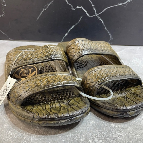 Pali Hawaii Unisex Slides Brown Size 8m - Picture 1 of 8